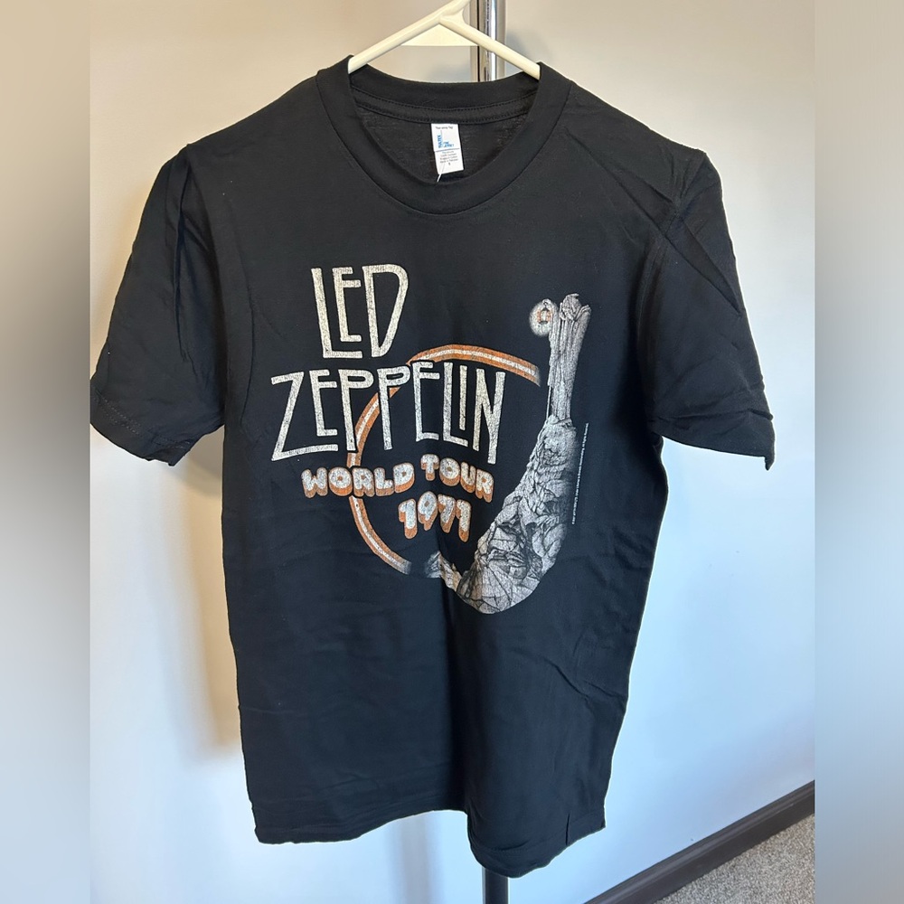 LED ZEPPELIN 1977 Tour Tshirt Sz:S Black